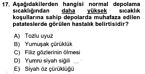 Fitopatoloji 2019-2020 Ara Sınav - 17. soru
