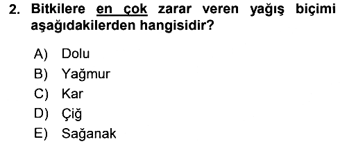 Fitopatoloji 2016-2017 Dönem Sonu Sınavı - 2. soru