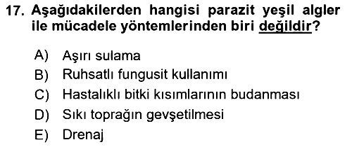 Fitopatoloji 2022-2023 Dönem Sonu Sınavı - 17. soru