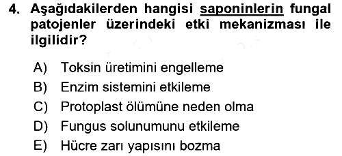Fitopatoloji 2015-2016 Tek Ders Sınavı - 4. soru