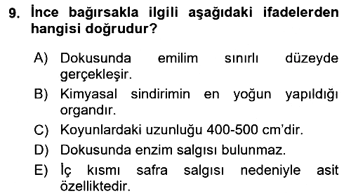 Hayvan Besleme 2017-2018 Ara Sınav - 9. soru