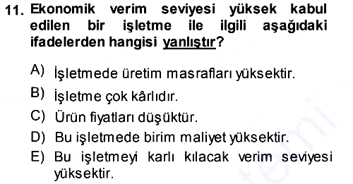 Hayvan Yetiştirme 2014-2015 Ara Sınav - 11. soru