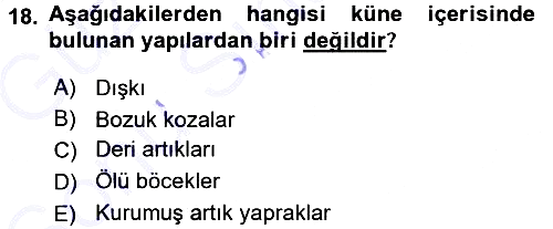 Hayvan Yetiştirme 2015-2016 Dönem Sonu Sınavı - 18. soru