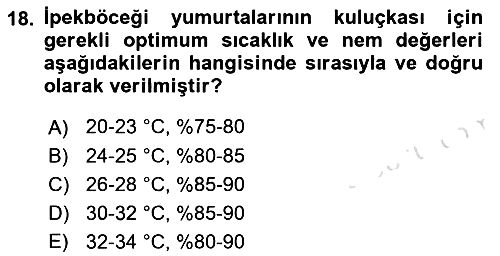 Hayvan Yetiştirme 2021-2022 Yaz Okulu Sınavı - 18. soru