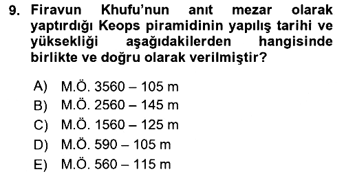 Peyzaj Çevre ve Tarım 2024-2025 Ara Sınav - 9. soru