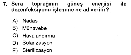 Tarım Alet ve Makinaları 2021-2022 Ara Sınav - 7. soru