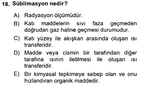 Tarım Alet ve Makinaları 2017-2018 Dönem Sonu Sınavı - 16. soru