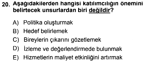 Tarım Ekonomisi 2013-2014 Dönem Sonu Sınavı - 20. soru