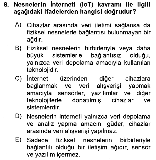 Tarımsal Pazarlama 2024-2025 Ara Sınav - 8. soru