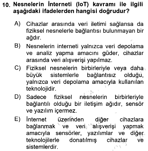 Tarımsal Pazarlama 2025-2026 Ara Sınav - 10. soru