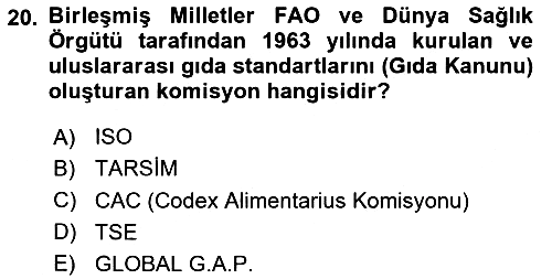 Tarımsal Pazarlama 2025-2026 Ara Sınav - 20. soru