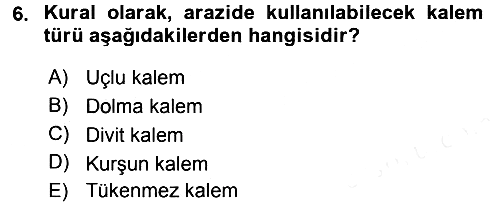 Toprak Bilgisi ve Bitki Besleme 2017-2018 3 Ders Sınavı - 6. soru