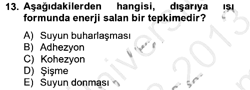 Toprak Bilgisi ve Bitki Besleme 2012-2013 Dönem Sonu Sınavı - 13. soru