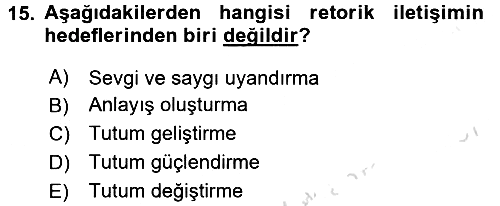 Sağlık Kurumları Yönetimi 2 2016-2017 Dönem Sonu Sınavı - 15. soru