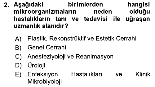 Sağlık Kurumları Yönetimi 2 2024-2025 Dönem Sonu Sınavı - 2. soru