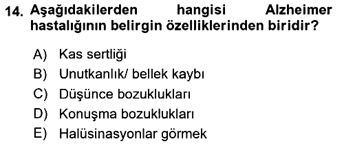 Sağlık Psikolojisi 2024-2025 Dönem Sonu Sınavı - 14. soru