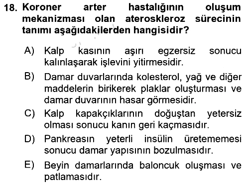 Sağlık Psikolojisi 2025-2026 Dönem Sonu Sınavı - 18. soru