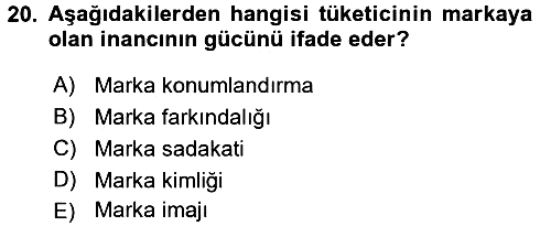 Destinasyon Yönetimi 2016-2017 3 Ders Sınavı - 20. soru