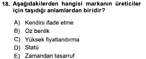 Destinasyon Yönetimi 2015-2016 Dönem Sonu Sınavı - 18. soru