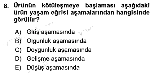 Destinasyon Yönetimi 2021-2022 Dönem Sonu Sınavı - 8. soru