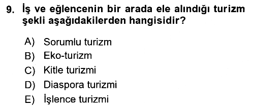 Dijital Turizm 2021-2022 Ara Sınav - 9. soru