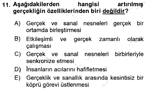 Dijital Turizm 2021-2022 Dönem Sonu Sınavı - 11. soru