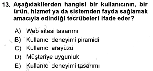 Dijital Turizm 2021-2022 Yaz Okulu Sınavı - 13. soru