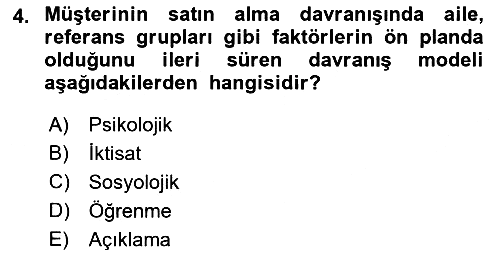 Hizmet Tasarımı 2018-2019 3 Ders Sınavı - 4. soru