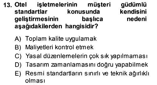 Hizmet Tasarımı 2013-2014 Ara Sınav - 13. soru
