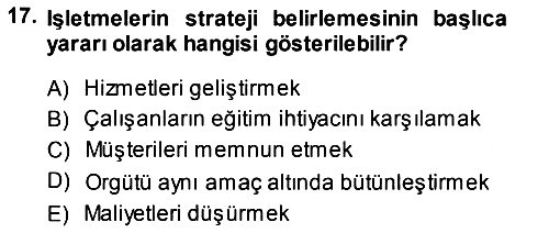 Hizmet Tasarımı 2013-2014 Ara Sınav - 17. soru