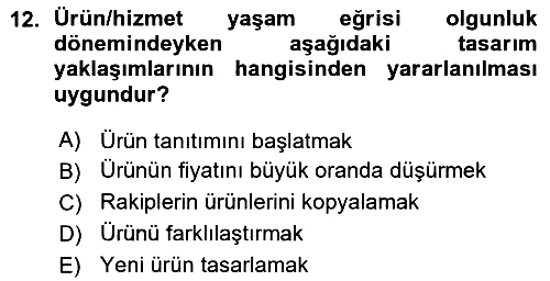 Hizmet Tasarımı 2015-2016 Ara Sınav - 12. soru
