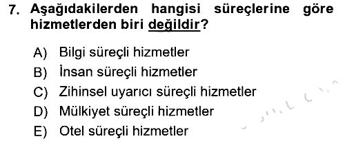 Hizmet Tasarımı 2016-2017 Ara Sınav - 7. soru