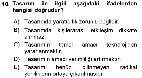 Hizmet Tasarımı 2016-2017 Ara Sınav - 10. soru
