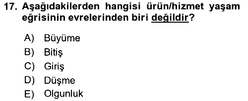 Hizmet Tasarımı 2017-2018 Ara Sınav - 17. soru
