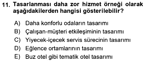 Hizmet Tasarımı 2022-2023 Ara Sınav - 11. soru