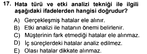 Hizmet Tasarımı 2012-2013 Dönem Sonu Sınavı - 17. soru