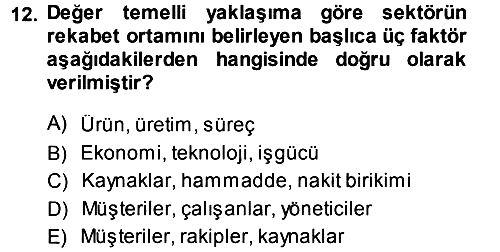 Hizmet Tasarımı 2013-2014 Dönem Sonu Sınavı - 12. soru