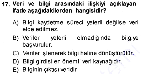 Hizmet Tasarımı 2013-2014 Dönem Sonu Sınavı - 17. soru