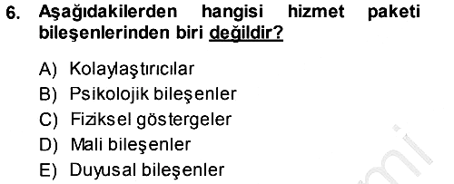 Hizmet Tasarımı 2014-2015 Dönem Sonu Sınavı - 6. soru