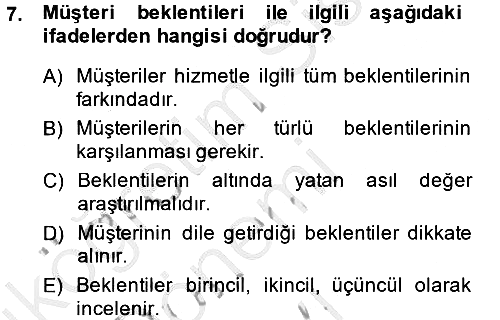 Hizmet Tasarımı 2014-2015 Dönem Sonu Sınavı - 7. soru
