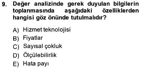 Hizmet Tasarımı 2014-2015 Dönem Sonu Sınavı - 9. soru