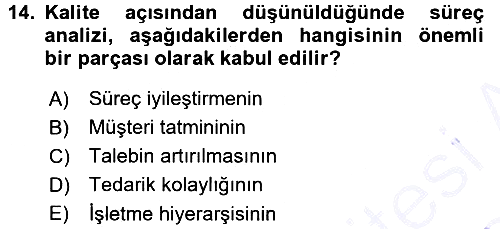 Hizmet Tasarımı 2015-2016 Dönem Sonu Sınavı - 14. soru