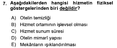 Hizmet Tasarımı 2016-2017 Dönem Sonu Sınavı - 7. soru