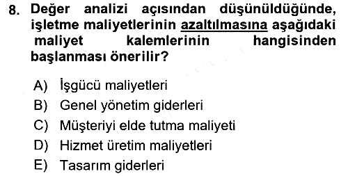 Hizmet Tasarımı 2016-2017 Dönem Sonu Sınavı - 8. soru