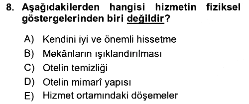 Hizmet Tasarımı 2019-2020 Dönem Sonu Sınavı - 8. soru
