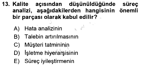 Hizmet Tasarımı 2019-2020 Dönem Sonu Sınavı - 13. soru