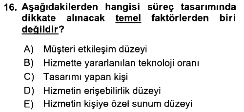 Hizmet Tasarımı 2019-2020 Dönem Sonu Sınavı - 16. soru