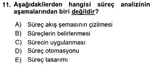 Hizmet Tasarımı 2021-2022 Dönem Sonu Sınavı - 11. soru