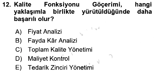 Hizmet Tasarımı 2021-2022 Dönem Sonu Sınavı - 12. soru