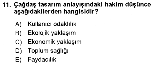 Hizmet Tasarımı 2022-2023 Dönem Sonu Sınavı - 11. soru